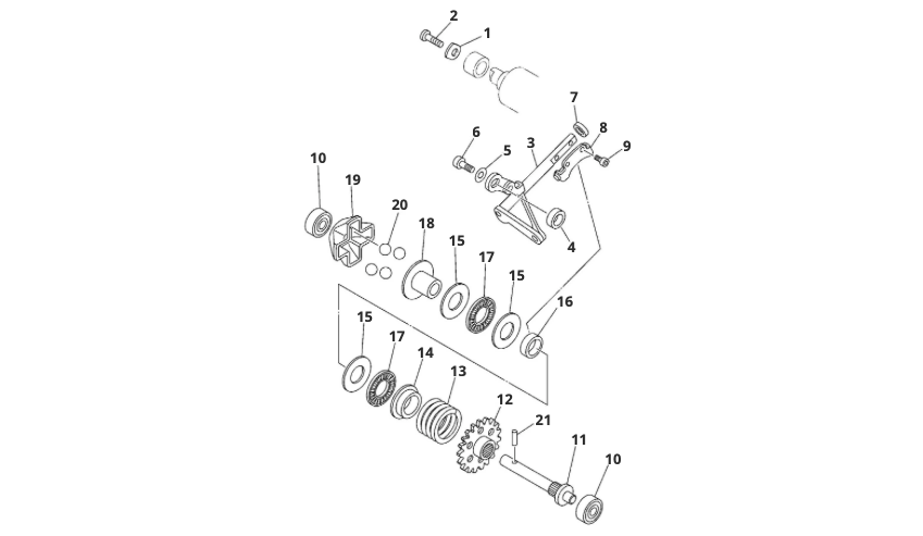 SObKqFe48i_25 - commande de soupape d'échappement (XX-XE 125 2T MY21).png